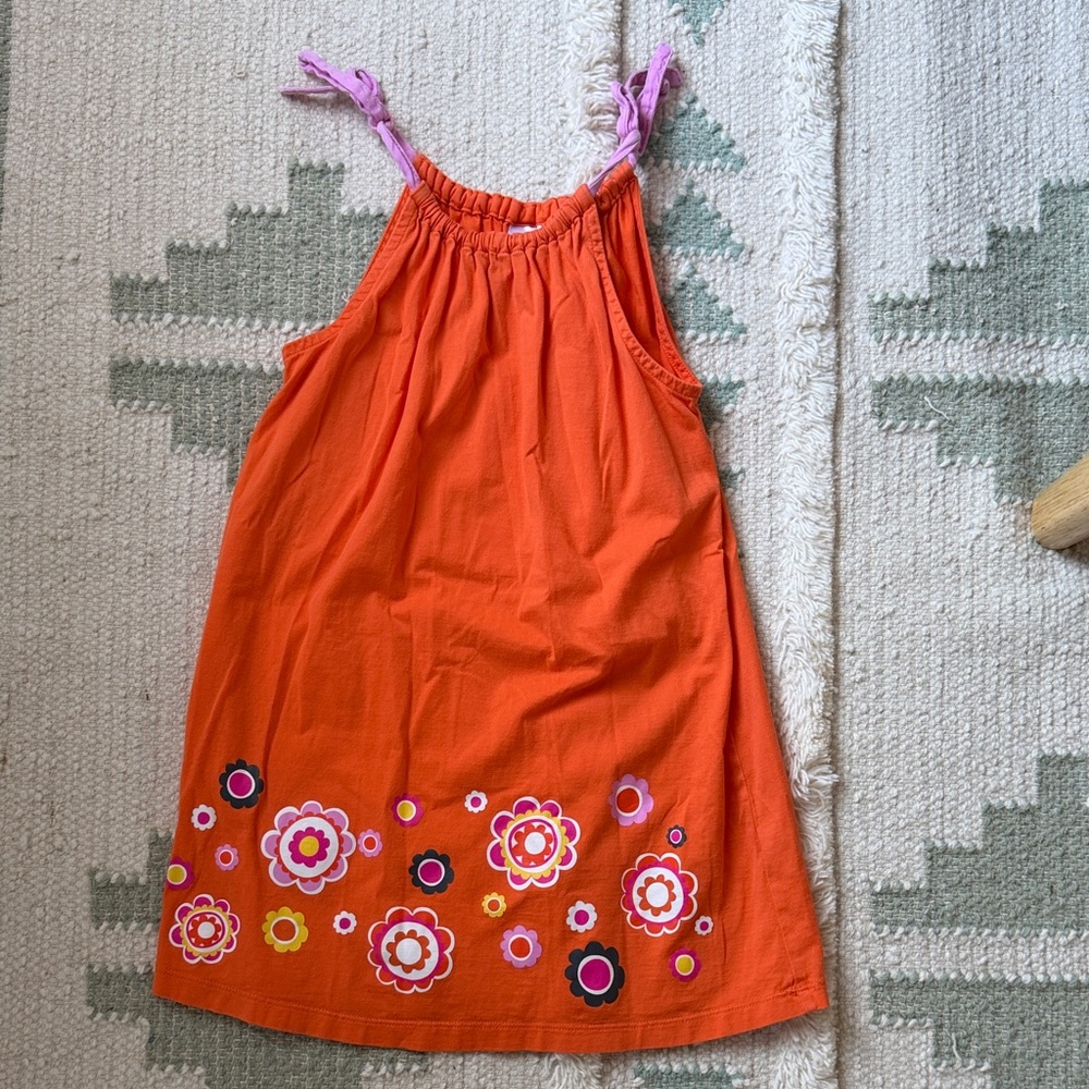 Hanna Andersson Orange Floral dress